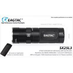 Eagletac SX25L3 -Nitecore 3 119