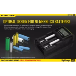 Nitecore Digicharger D2 EU -Nitecore 3 225