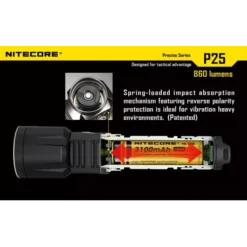 Nitecore P25 Smilodon -Nitecore 6 100