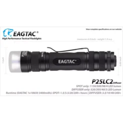 Eagletac P25LC2 Diffuser -Nitecore 6 89