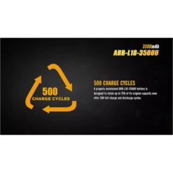 Fenix ARB-L18 18650 3500U Battery -Nitecore ARB L18 3500U 6