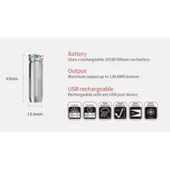 MecArmy BL43T -Nitecore BL43T 3