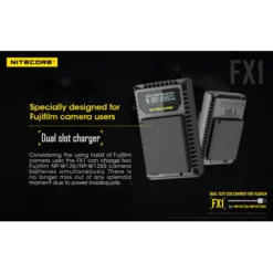 Nitecore FX1 Fujifilm Camera Charger -Nitecore FX1 2