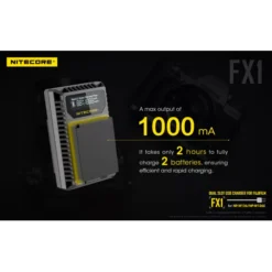 Nitecore FX1 Fujifilm Camera Charger -Nitecore FX1 3