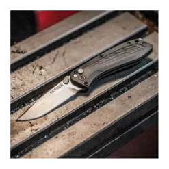 Gerber US Assist - GFN Handle & Plain Stonewash Blade -Nitecore Gerber US Assist 1205N 2