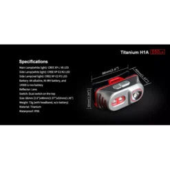 Klarus H1A Titanium -Nitecore H1A T 11