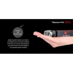 Klarus H1A Titanium -Nitecore H1A T 2