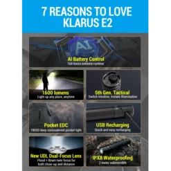 Klarus E2 -Nitecore Klarus E2 4