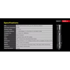 Klarus 360X1 -Nitecore Klarus 360X1 10