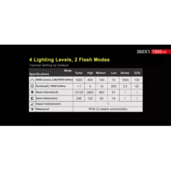 Klarus 360X1 -Nitecore Klarus 360X1 9