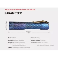 MecArmy PS14 Titanium -Nitecore MecArmy PS14 TI 9