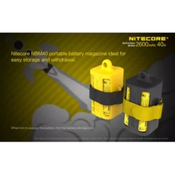 Nitecore Flat Top IMR 18650 Li-Mn Battery 2600mAh -Nitecore NC IMR18650 2600 40A 9