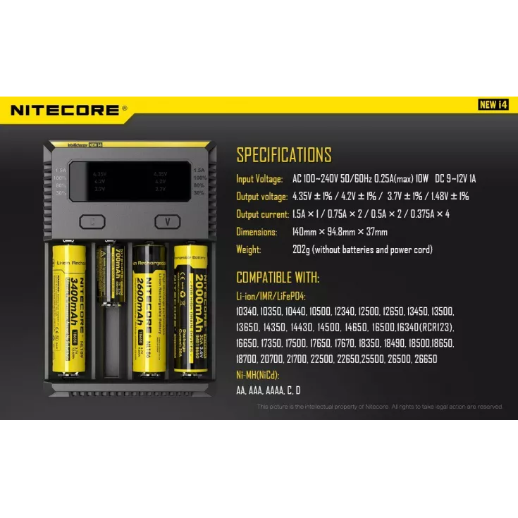 Nitecore New I4 Intellicharger 14 Nitecore New I4 Intellicharger - Image 12