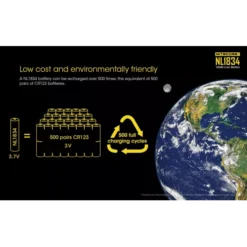 Nitecore 18650 Li-ion Battery (3400mAh) NL1834 -Nitecore NL1834 6