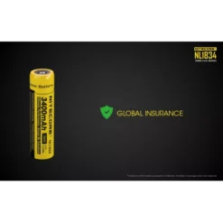 Nitecore 18650 Li-ion Battery (3400mAh) NL1834 -Nitecore NL1834 8