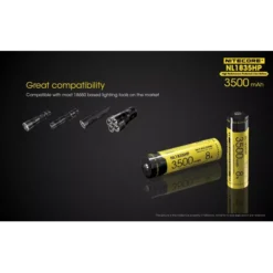 Nitecore 18650 Li-ion High Performance Battery (3500mAh) NL1835HP -Nitecore NL1835HP 2