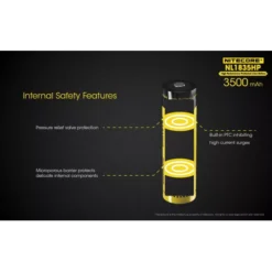 Nitecore 18650 Li-ion High Performance Battery (3500mAh) NL1835HP -Nitecore NL1835HP 3