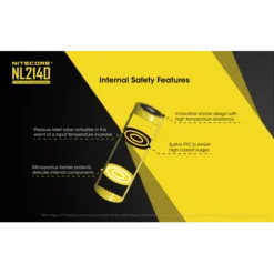 Nitecore 21700 NL2140 Li-ion Battery (4000mAh) -Nitecore NL2140 3