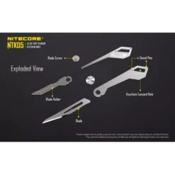 Nitecore NTK05 Titanium Keyring Knife -Nitecore NTK05 10