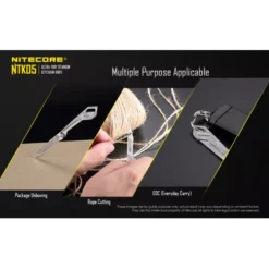 Nitecore NTK05 Titanium Keyring Knife -Nitecore NTK05 9