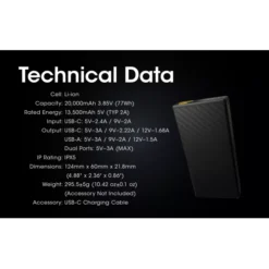 Nitecore Carbo 20000 Power Bank -Nitecore Nitecore Carbo 20000 11