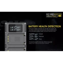 Nitecore FX2 Pro Fujifilm Camera Charger -Nitecore Nitecore FX2 8
