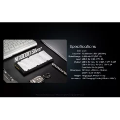 Nitecore NB10000 Silver Power Bank -Nitecore Nitecore NB10000 Silver 3