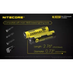 Nitecore NL1835R Micro-USB 18650 3500mAh Li-ion Battery -Nitecore Nitecore NL1835R 7