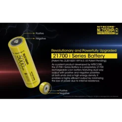 Nitecore 21700 NL2150HPi Li-ion 15A Battery (5000mAH) -Nitecore Nitecore NL2150HPi 1