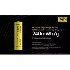 Nitecore 21700 NL2150i Li-ion Battery (5000mAh) -Nitecore Nitecore NL2150i 2
