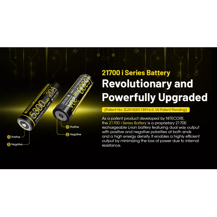 Nitecore 21700 NL2153HPi Li-ion 20A Battery (5300mAh) 5 Nitecore 21700 NL2153HPi Li-ion 20A Battery (5300mAh) - Image 3