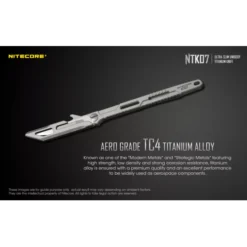 Nitecore NTK07 Slim Titanium Knife -Nitecore Nitecore NTK07 1