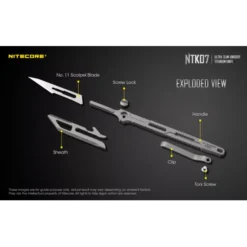 Nitecore NTK07 Slim Titanium Knife -Nitecore Nitecore NTK07 11