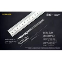 Nitecore NTK07 Slim Titanium Knife -Nitecore Nitecore NTK07 6
