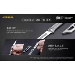 Nitecore NTK07 Slim Titanium Knife -Nitecore Nitecore NTK07 7