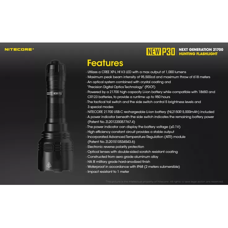 Nitecore New P30 Hunting Kit 9 Nitecore New P30 Hunting Kit - Image 7