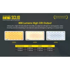 Nitecore SCL10 Camera Light & Power Bank -Nitecore Nitecore SCL10 3
