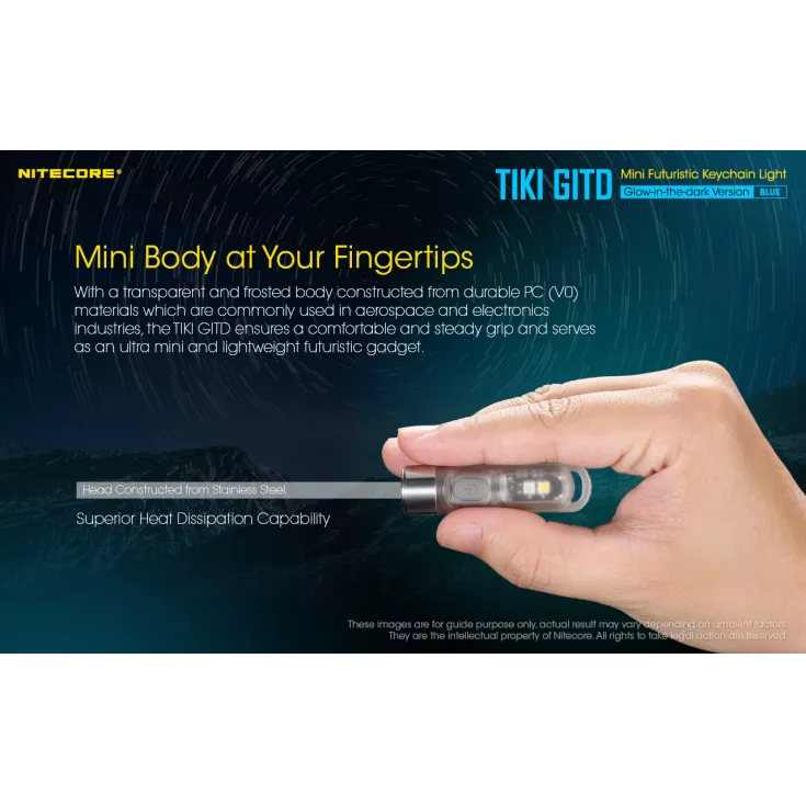 Nitecore TIKI GITD - Blue 6 Nitecore TIKI GITD - Blue - Image 4