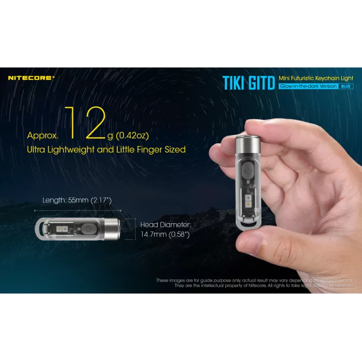 Nitecore TIKI GITD - Blue 7 Nitecore TIKI GITD - Blue - Image 5