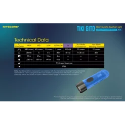 Nitecore TIKI GITD - Blue 24 Nitecore TIKI GITD - Blue -Nitecore Nitecore TIKI GITD Blue 9