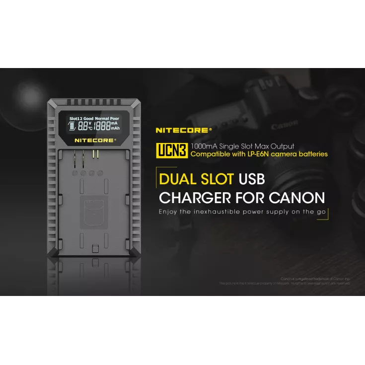 Nitecore UCN3 Canon Camera Charger 4 Nitecore UCN3 Canon Camera Charger - Image 2