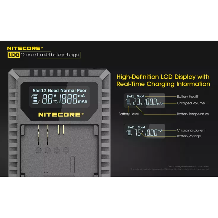 Nitecore UCN3 Canon Camera Charger 10 Nitecore UCN3 Canon Camera Charger - Image 8