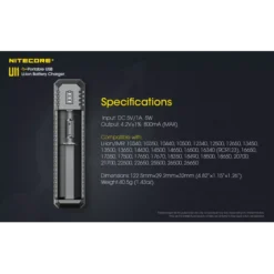 Nitecore UI1 USB Battery Charger -Nitecore Nitecore Ui1 8