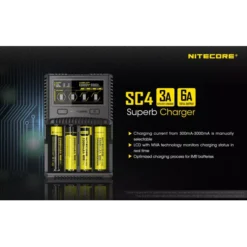 Nitecore SC4 Charger -Nitecore SC4 0
