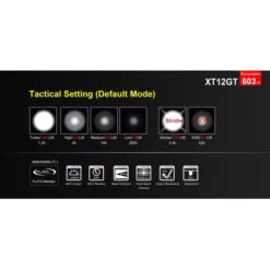 Klarus XT12GT -Nitecore XT12GT 8