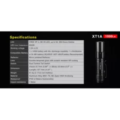Klarus XT1A -Nitecore XT1A 9