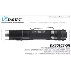 Eagletac DX30LC2-SR -Nitecore a6 3