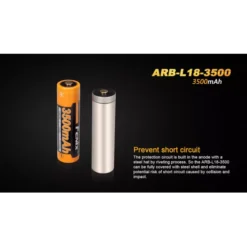 Fenix ARB-L18 18650 3500mAh Battery -Nitecore arb l18 3500 3