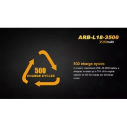 Fenix ARB-L18 18650 3500mAh Battery -Nitecore arb l18 3500 5