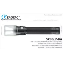 Eagletac SX30L2-DR -Nitecore c5